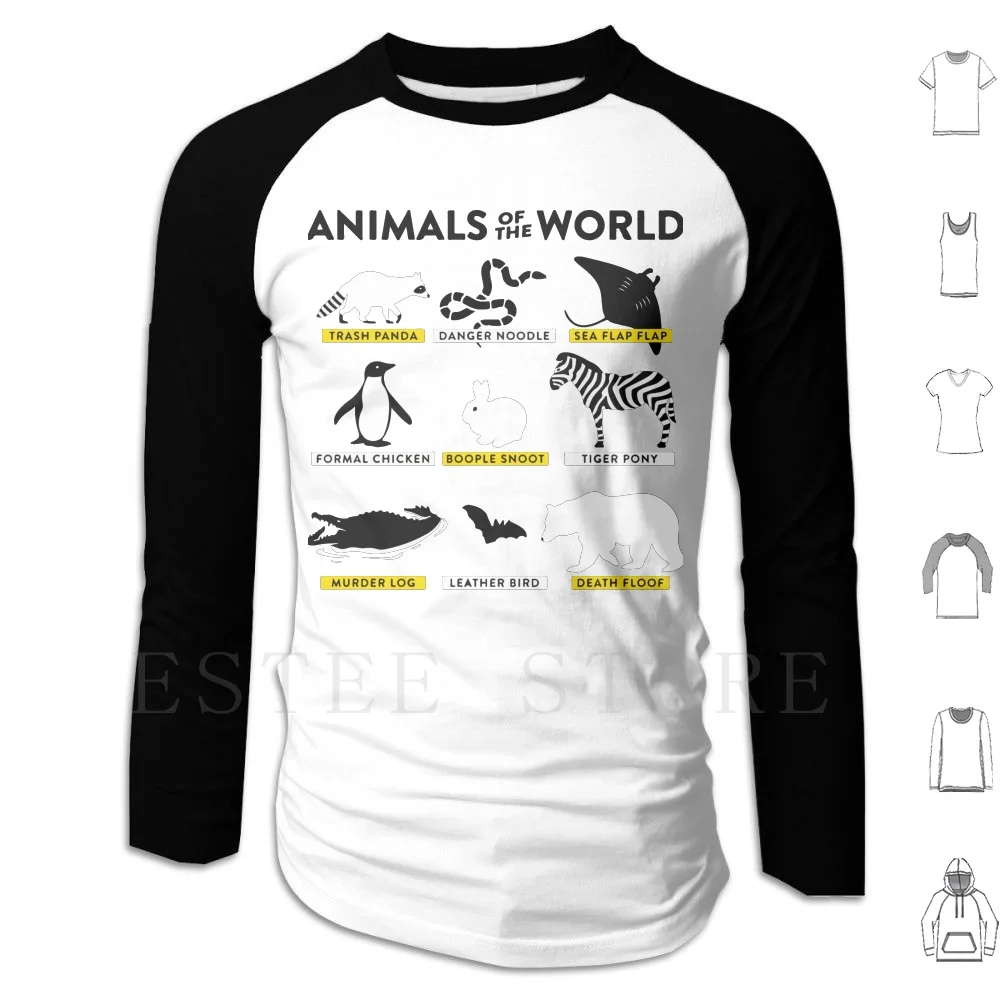 Animals Of The World Hoodies Animals Of The World Trash Panda Danger Noodle Sea Flap Flap Formal Chicken Boople