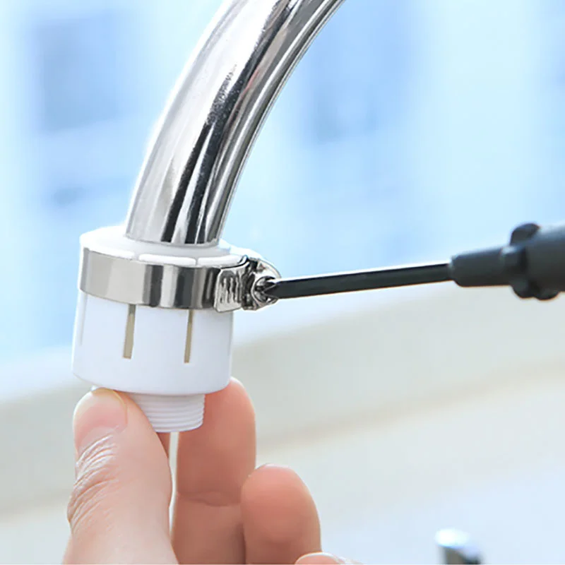

EHEH Adjustable Caliber 15-22mm Tap Nozzle Universal Adapter Leakage Prevention Plastic Rubber Screw Faucet Adapter