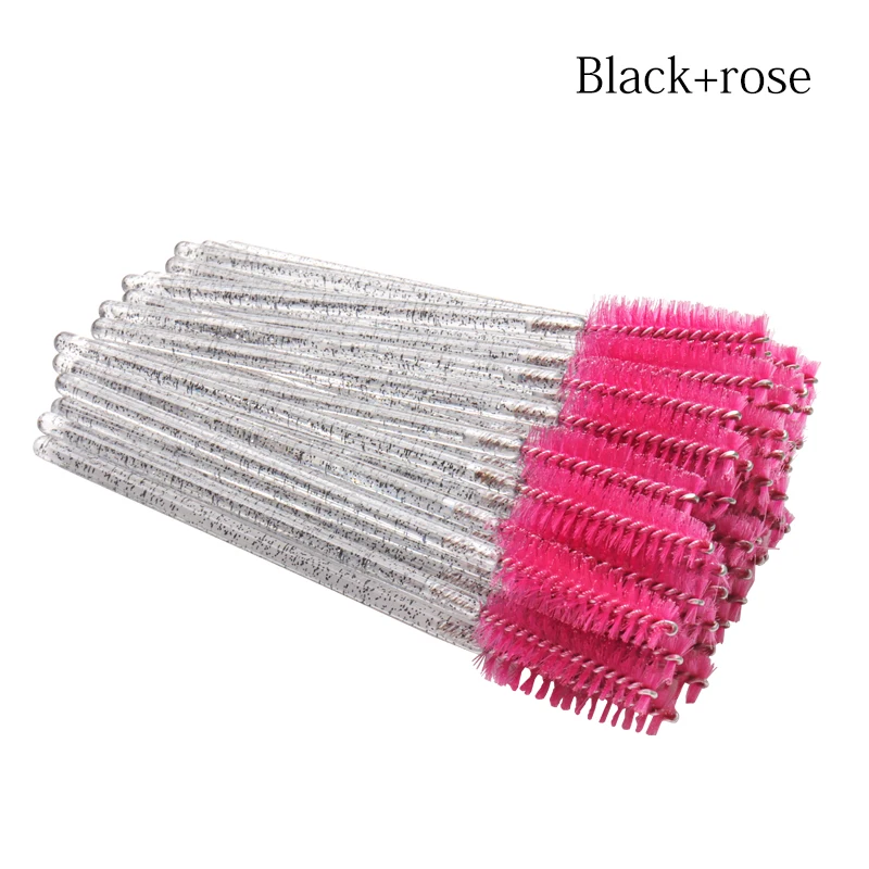 100pcs Disposable Crystal Eyelash brush Mascara Wands Applicator Eye Lash spoolies brushes Eyelash Extension women Makeup tools