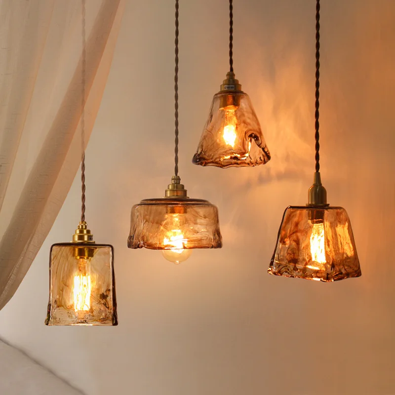 

Modern Pendant Light LED Glass Nordic Kitchen Restaurant Bar Living Bedroom Bedside Decor Indoor Hanging Lighting Fixture Lamps