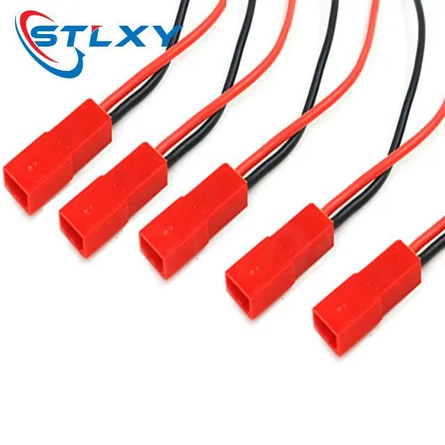 5PCS JST 2Pins Plug Male Female Wire Connector 2.54MM 24AWG Copper Wire Cable Line Adapter 10/15CM