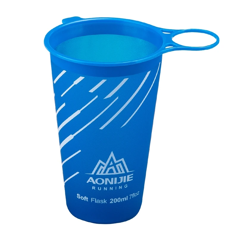 AONIJIE Foldable Soft Cup BPA Free Water Bag Non Toxic TPU Ultralight For Outdoor Sports Marathon Cycling Trailing Running