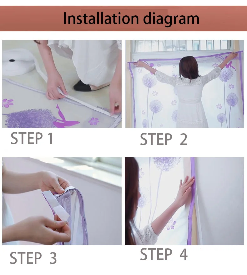 Windproof Heat-Insulating Window Curtain, Thermal Insulation Film, Bedroom Partition, Keep Warm in Winter