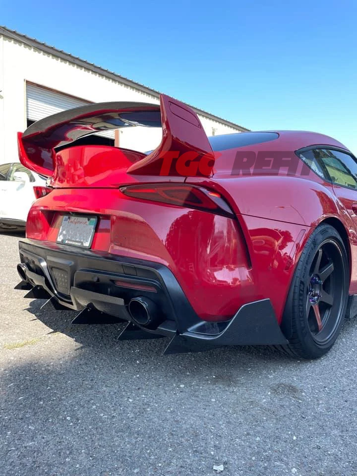 Car Accessories Rear Lip Refit Carbon Fiber Rear Diffuser For Toyota Gr Supra A90 A91 Mk5 Vrs Style Rear Splitter Carbon Kit