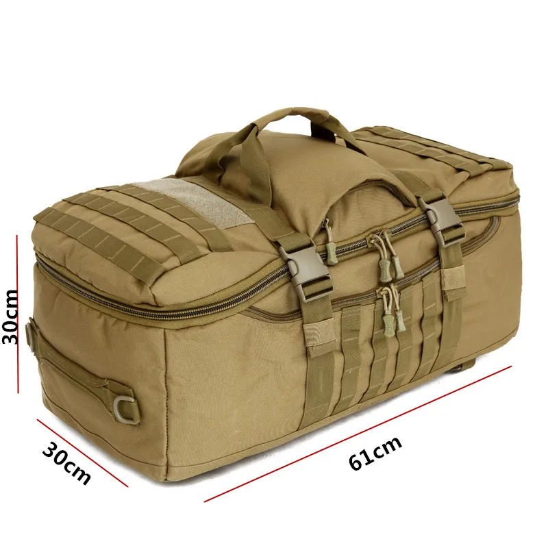 Large Capacity Tactical Backpack, Outdoor Sport Backpacks, Hiking, Camping, Hunting Rucksack, Travel Backpack, 60L, 900D
