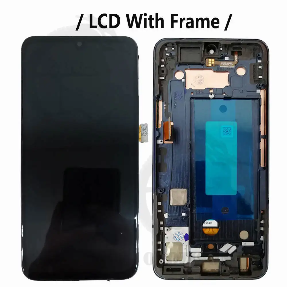 Pantalla LCD con marco para LG, repuesto de montaje de digitalizador con Sensor táctil, V50S ThinQ 5G, LM-V510N, V510, 6,4\