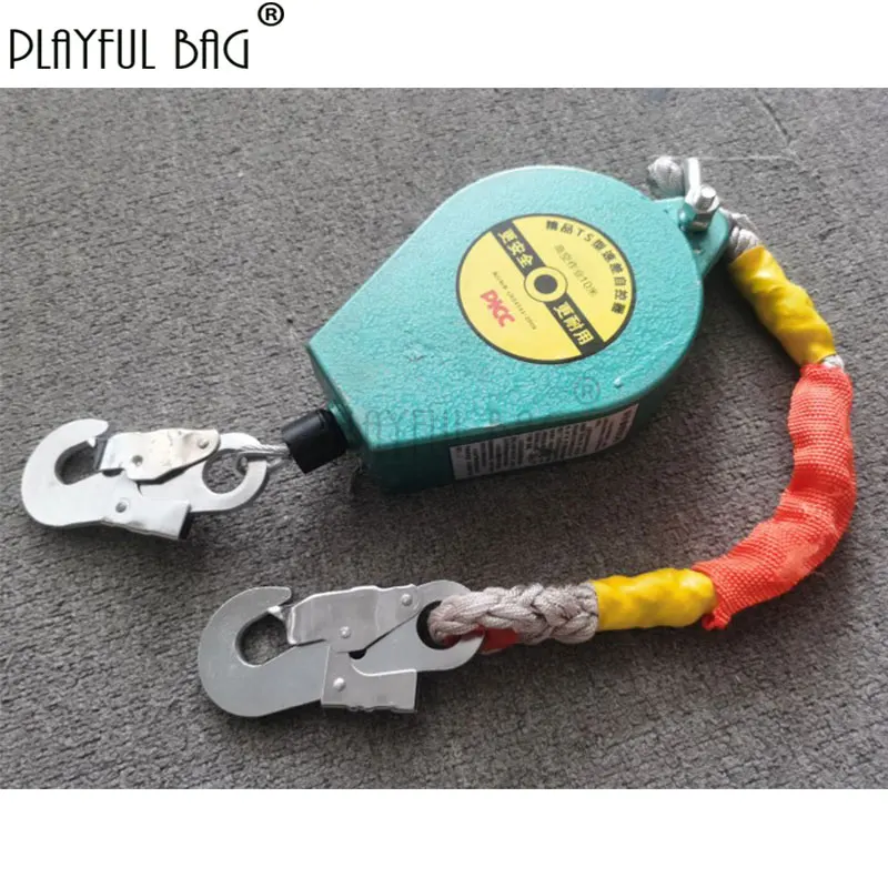 Playful bag 10 Meters Anti falling device Differential fall arrester Automatic rope lock High altitude anti falling device ZL128