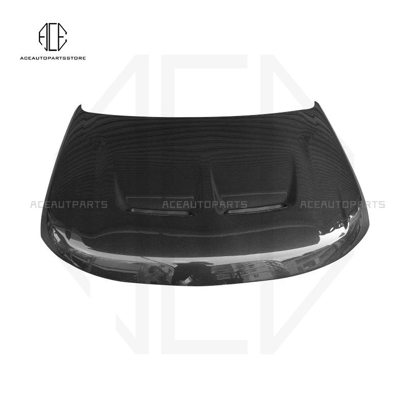 SVR Front Engine Hood Scoop Real Carbon Fiber Bonnet Cover For Land Rover Range Rover Sport  2014-2019