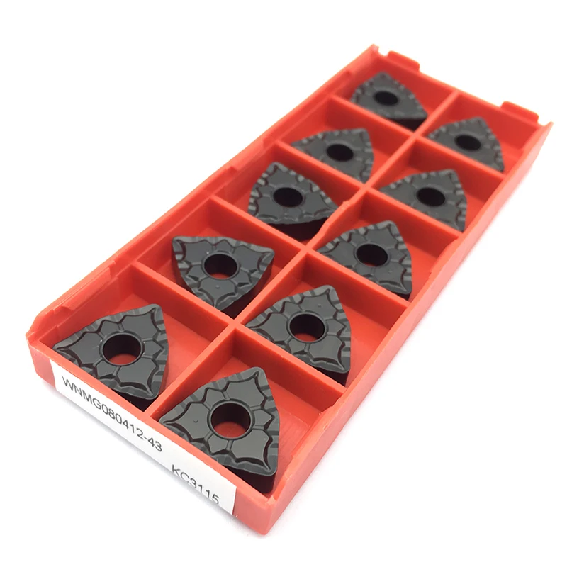 WNMG080412 43 KC3115 Carbide Inserts External Turning Tool WNMG 080412 Blade CNC Lathe Tools Cutting High Quality For Cast Iron