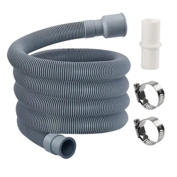 0.8/1/2/7M Plastic Washing Machine Drain Dishwasher Hose Waste Water Outlet Expel Soft Tube Stretchable Drain Extension Pipes