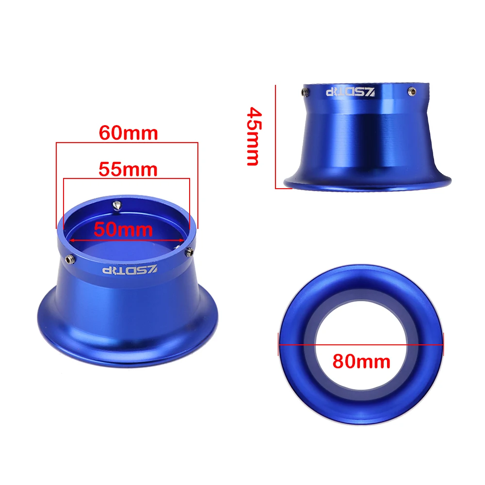 ZSDTRP 오토바이 에어 필터 컵 윈드 컵, 기화기 인터페이스 PWK32 PWK34 용 메쉬 포함, 55mm