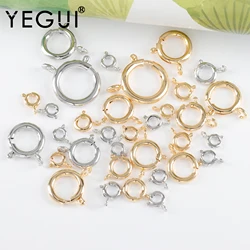 YEGUI MA01,jewelry accessories,clasp hooks,18k gold plated,copper metal,rhodium plated,nickel free,jewelry making,10pcs/lot