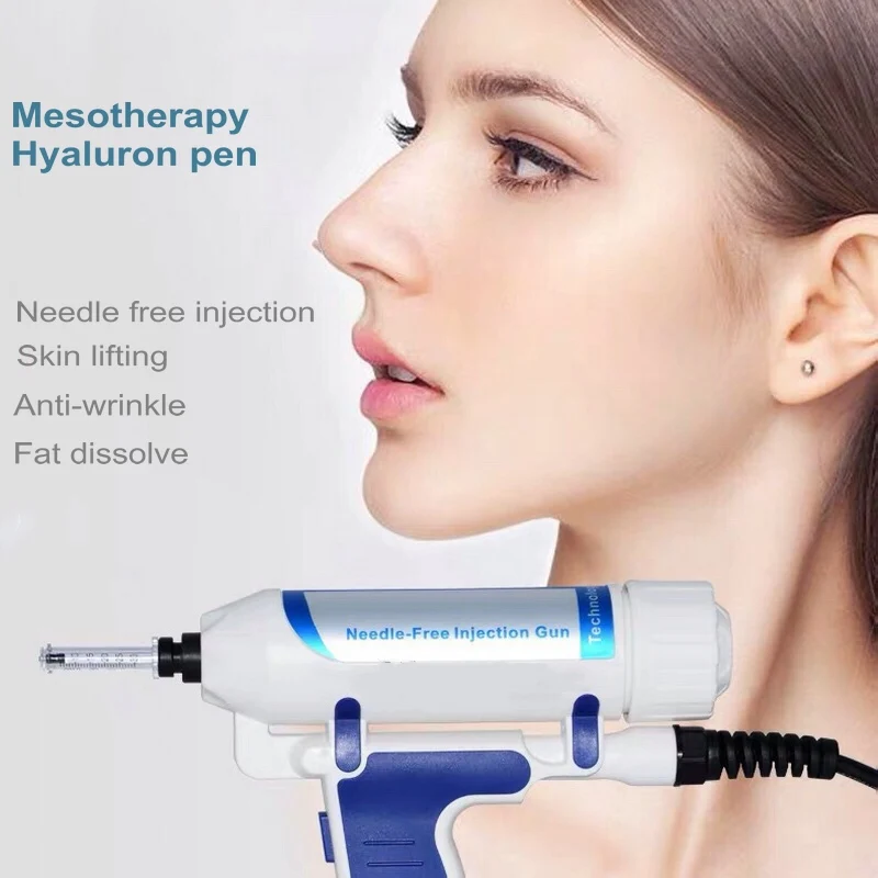 Professional Hyaluronic Acid Syringe Nebulizer Pen Injection Rejuvenation & Whitening Skin Injector Micro Hyaluronic Acid Beauty