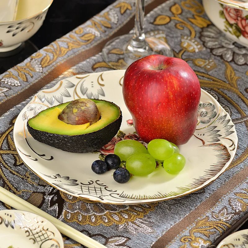 European ceramic plate plate household Western dish combination soup dish dish set ceramic bowl plate