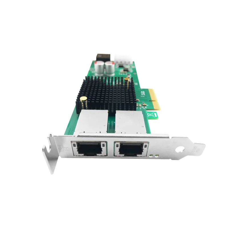 Imagem -04 - Placa de Rede Poe com Porta Dupla Intel I350 Chip Baseado Rj45 Poe 30w 1000mbps Pcie 2.0 x8 Frame Grabber I350-t2