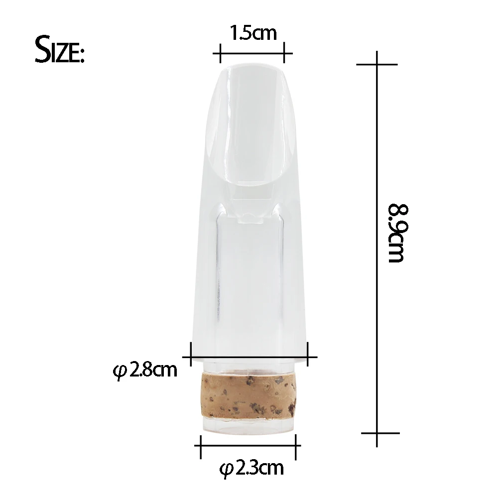 Clarinet Mouthpiece Professional Transparent ABS Plastic Mouthpiece Woodwind Instrument Replacement Parts Clarinet Accessories