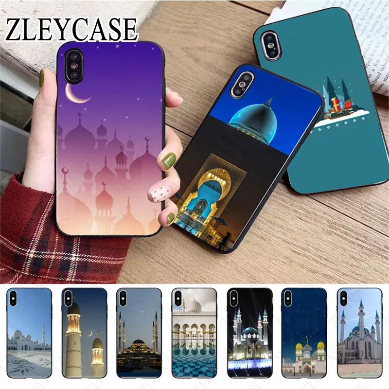 Arabic Muslim mosque building Phone Case For iphone 15pro 11pro 13pro 14pro 12pro xs max 7 8 XR 12mini 15plus 13mini SE cover