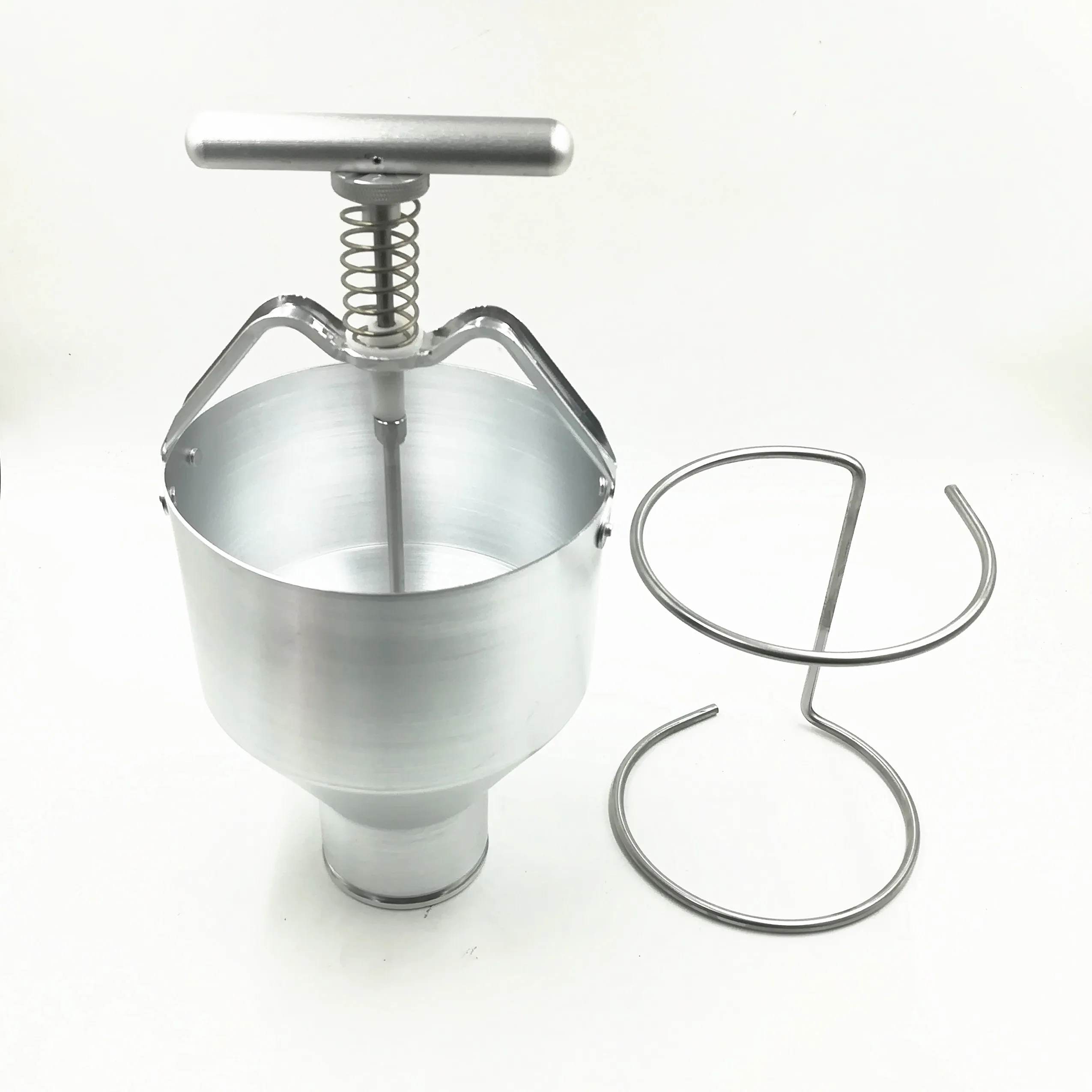 Stainless Steel Mini Manual Donut Maker Machine Handheld Cake Donut Hopper Donut Dropper Griddle Cake Maker