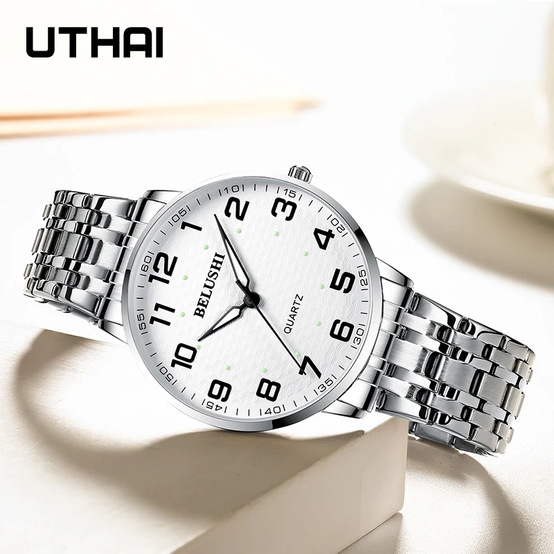 UTHAI H10 Men Watch for Women Lover Watches Waterproof Quartz Luxury Watches Male Ladies Girls Lady Watch Clock