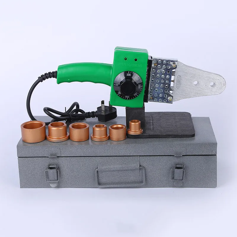 220V 1000W เครื่องเชื่อมพลาสติกน้ําท่อเครื่องเชื่อมพลาสติกช่างประปาเครื่องมือสําหรับความร้อน PPR ก้นเชื่อมร้อนขาย