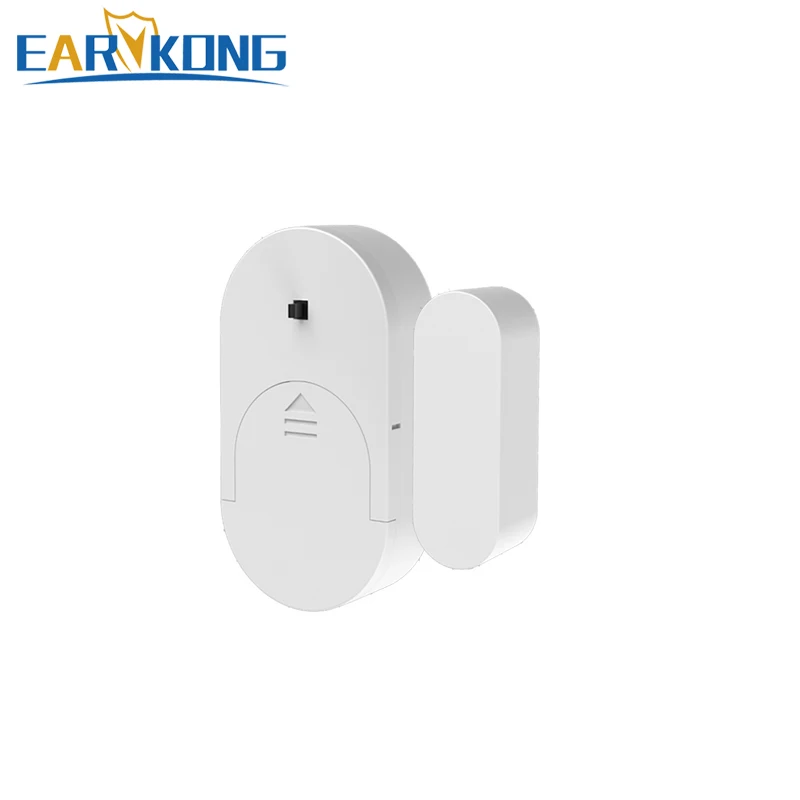 EARYKONG 433MHz Wireless Window Door Magnet Sensor Detector Gap Sensor For Burglar Home Wireless Alarm System