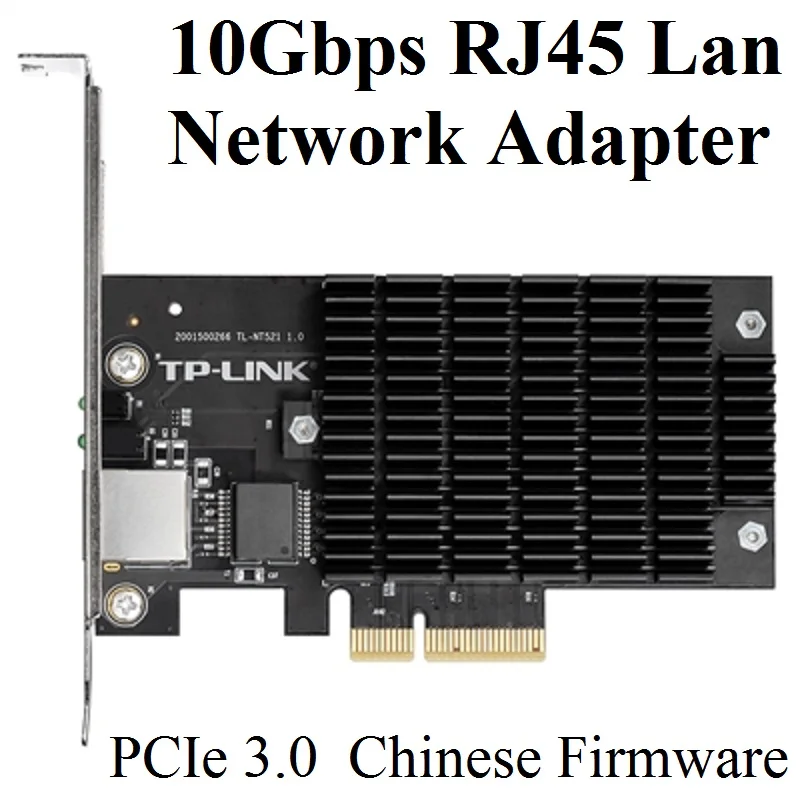 

Chin-Firmware, PCIe 3.0 10Gbps Network Card, Pci Express 10G/5G/2.5G/1G/100Mbps RJ45 Lan Network Adapter Card, 10g rj45 adapter