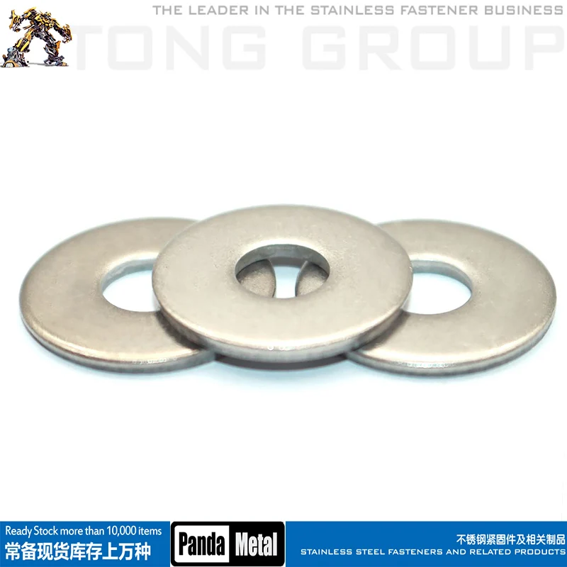 304/316 غسالات كبيرة من الفولاذ المقاوم للصدأ DIN9021 غسالات مسطحة معدنية A2A4 ميسون غسالات مسطحة حجم M18M20M22M24M27M30 #2