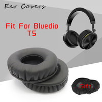 Ear Pads For Bluedio T5 Headphone Earpads Replacement Headset Ear Pad PU Leather Sponge Foam