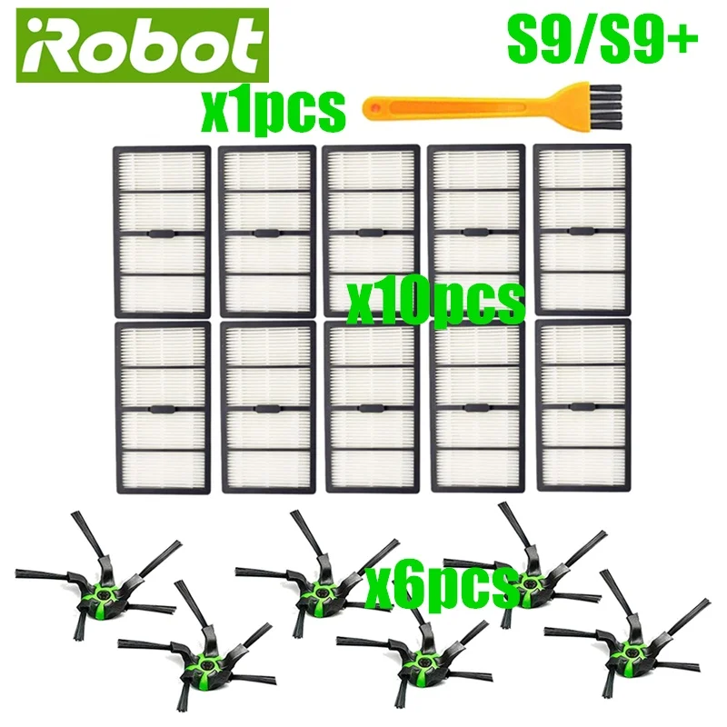 Kit de piezas de repuesto de cepillos laterales para IRobot Roomba S9(9150),S9 +(9550) S Series Robot accesorios para aspiradoras