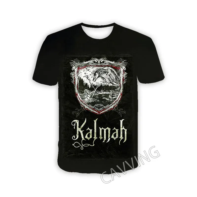 CAVVING 3D Printed  Kalmah Band  Casual T-shirts  Hip Hop T Shirts Harajuku Styles Tops Clothing for Men/women