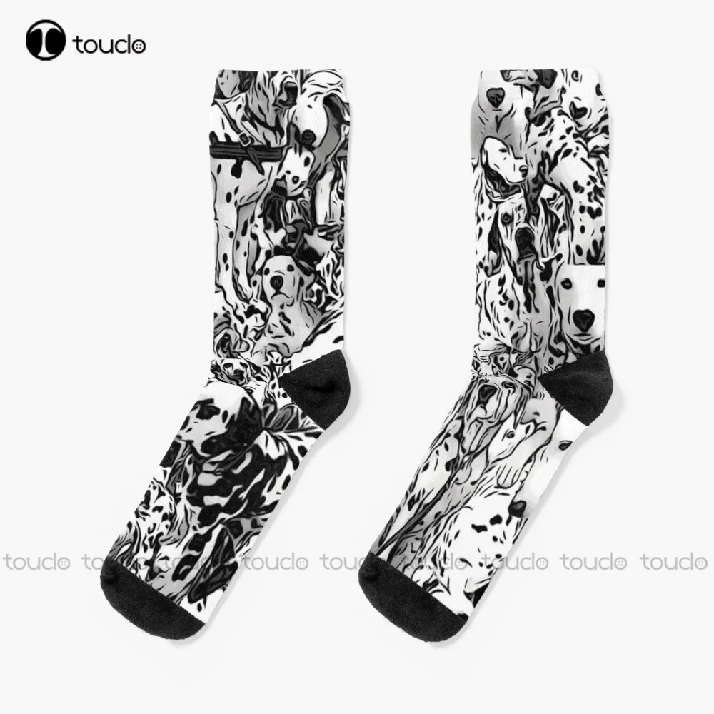 

Dalmation Collage Socks Unisex Adult Teen Youth Socks Personalized Custom 360° Digital Print Hd High Quality Christmas Gift