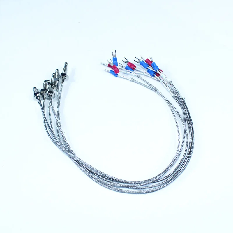 Temperature Sensor Thermocouple 0.5m Length Heat Sensitive Wire Warm detector proble M6 nut