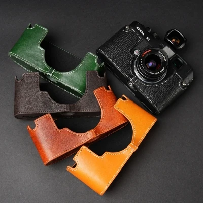 handwork Photo Camera Genuine leather cowhide Bag Body BOX Case For Bessa R4 R3 R2 R4M T Rollei 35RF Protective sleeve box base