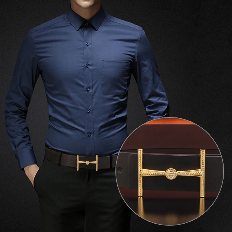 

High Quality slide buckle Copper belt men 3.8cm wide genuine leather Black Waistband Personality letter Hot Sale Waist Strap