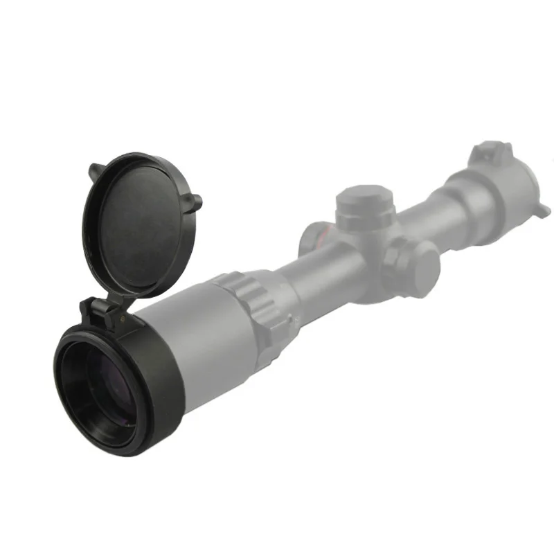 VULPO 25.5-69 mm Rifle Scope Lens Cover Quick Flip Up Spring Open Lens Cover Cap Objective Lid  For Airsoft Caliber Scope