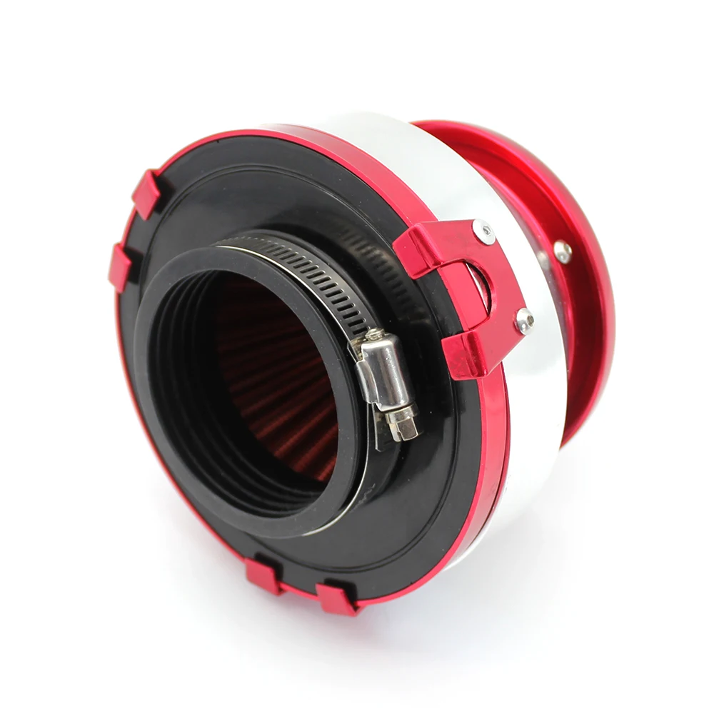 R-EP Universal Car Sport Air Filter 76mm for Most of Car 3inch Open High Flow Air Intake Filter Box Red Blue XH-UN075