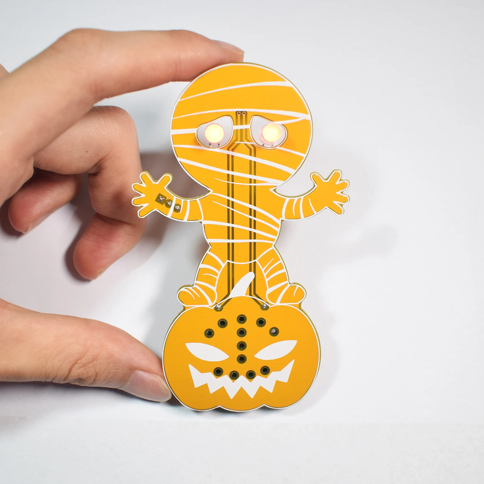 Halloween Tricky Horror Scary Gift Pumpkin Head Mummy Ghost Screaming DIY Electronic Kit