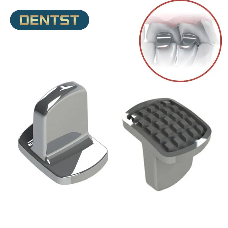 10pcs Dental Orthodontic Monoblock Bite Ramp Bite Turbos Bite Opener Stopper Single Wing Builder Bondable Hinge Tongue Tamers