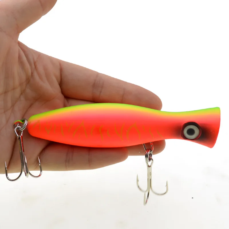 Angeln Popper Köder 12cm 42g künstliche Hart köder Köder 5 Farben Wasser Impact Poper 1 Stück Verkauf – Detail 6