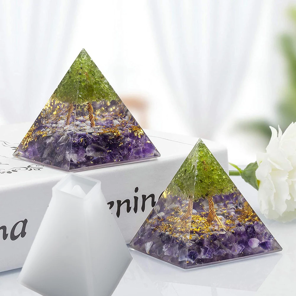 

DIY Pyramid Candle Silicone Mold Aromatherapy Plaster Mold Art Casting Handmade Candle Epoxy Resin Silicone Mold Candle Making