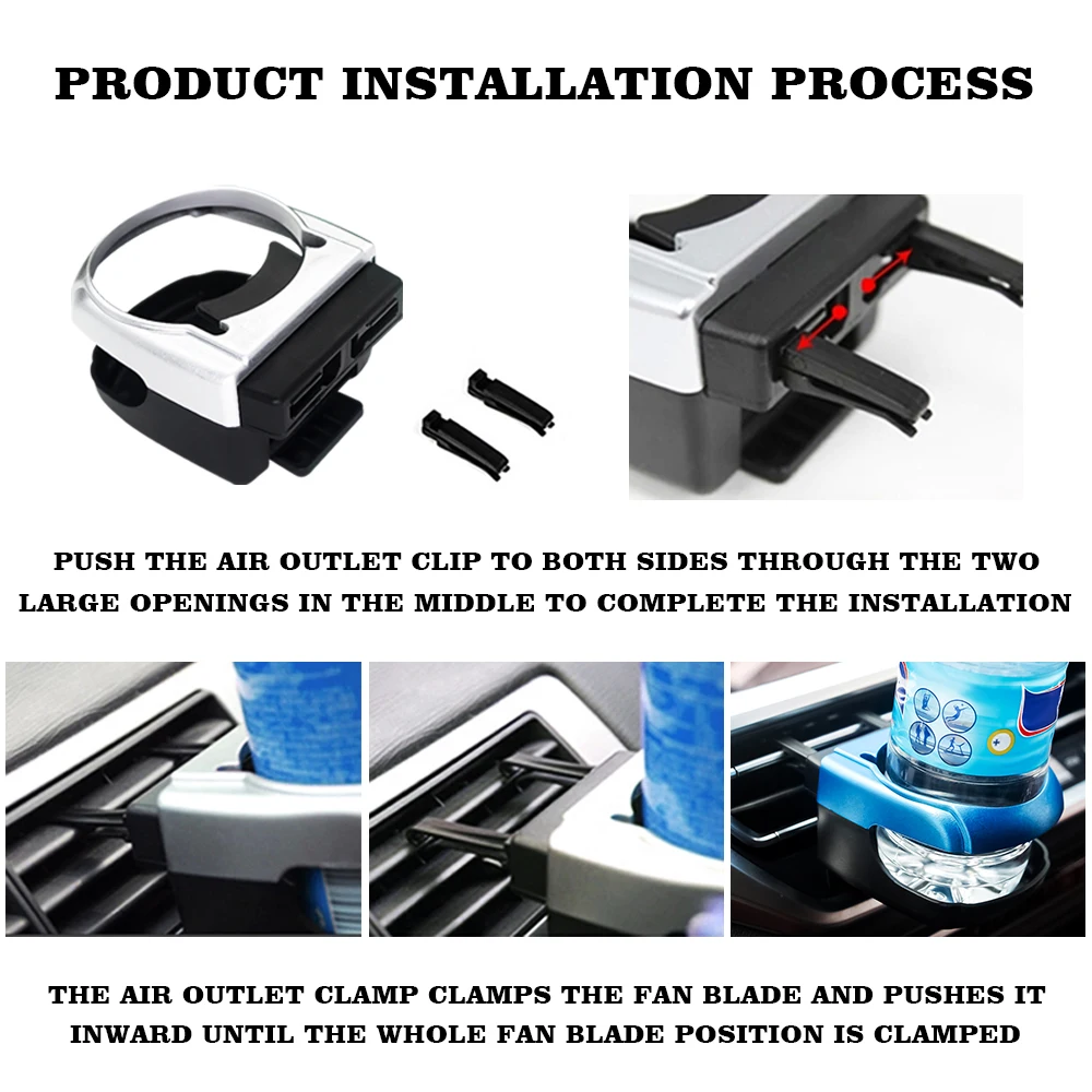 Car Water Cup Holder Universal Auto Styling Air Outlet Drink Mount Rack Bottle Can Bracket For Skoda Octavia Karoq Rapid Kodiaq