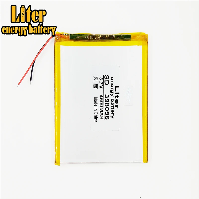 polymer lithium battery 7 8 9 inch tablet PC  398096 3.7V 4500mah lithiumion 'With High Quality