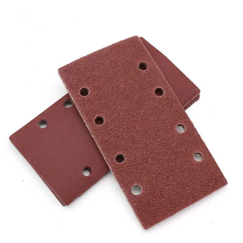 10 Pcs Rectangular Flocking Sandpaper / Square Sandpaper 95 * 185mm / Special-shaped Sandpaper / Grinder Sandpaper