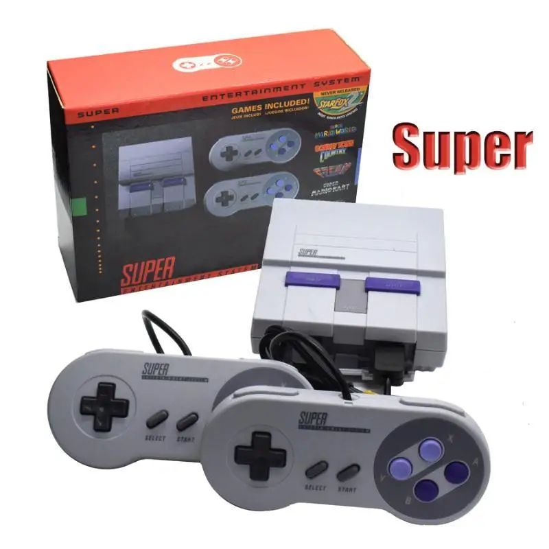 2021 Super HD Output SNES Retro Classic Handheld Video Game Player can Save the game Console Built-in 21 Games Dual Gamepad