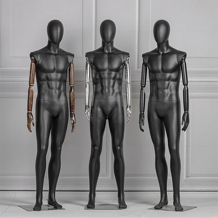 Activity Hand Model Male Black Full Body Mannequin High Dummy Imitation Model Rack