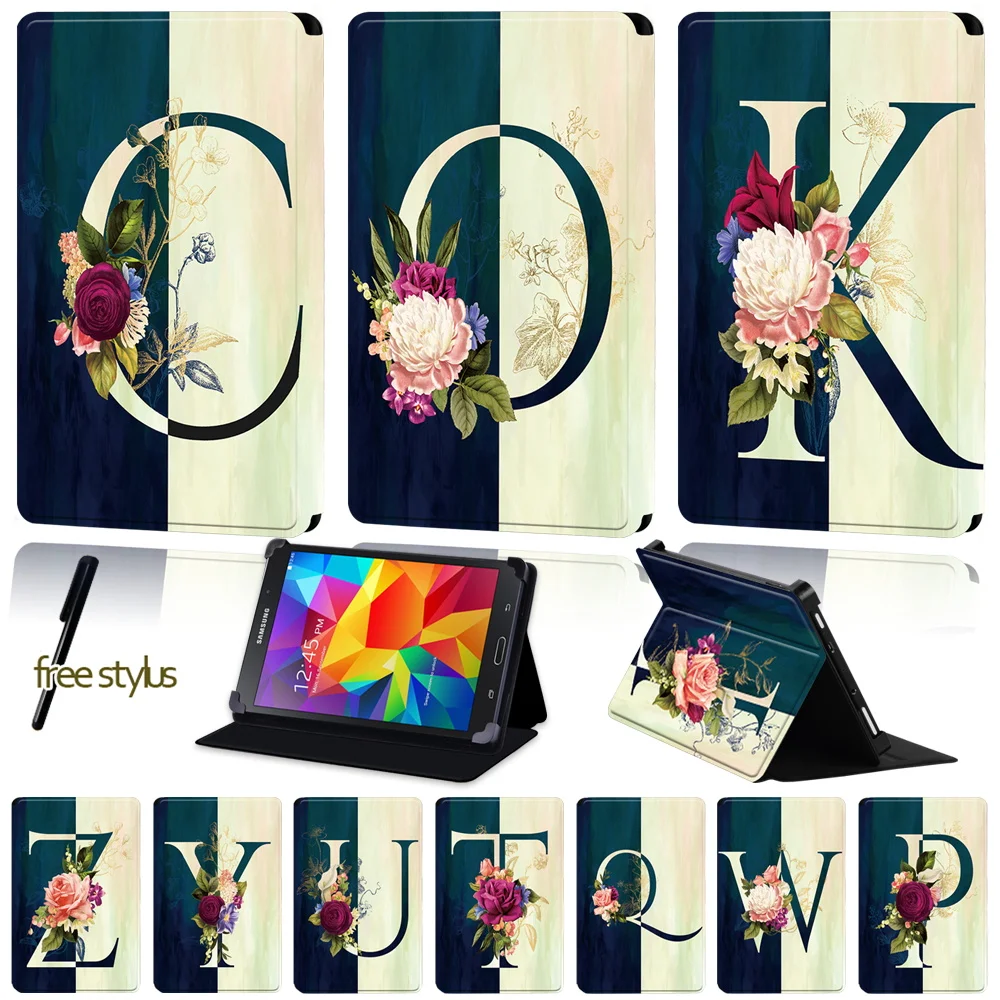 Universal PU Leather Tablet Case for Samsung Galaxy Tab 2 /Tab 3 /Tab 4 /Tab 10.1 /Tab 10.1 LTE Printing Tablet Four Corner Case