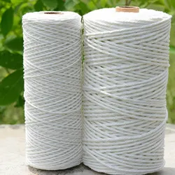 1PC 1/3mm Thick Butcher's String Cotton Twine Meat Prep Trussing Turkey Barbecue Strings Meat Sausage Tie Rope Cord 100 meters