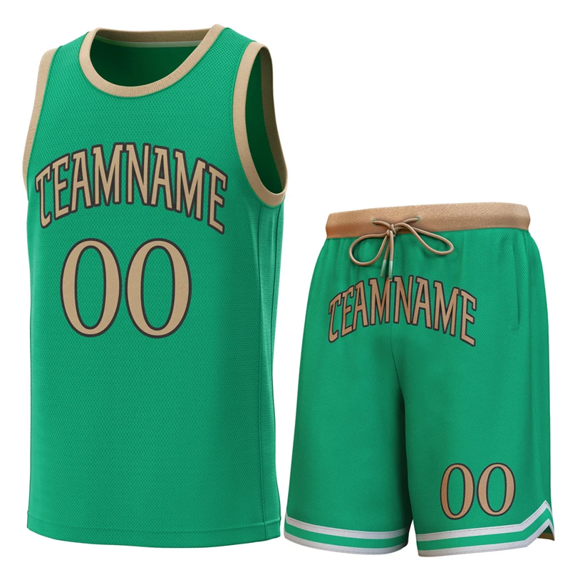 

Stitch High Quality Basketball Jersey Set Custom Club League Shirt Embroidery Match Uniform Basketball Vest With Shorts Suit Men