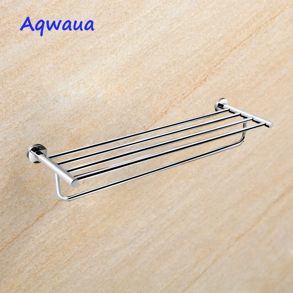 Aqwaua Bathroom Towel Holder SUS304 Stainless Steel Towel Rack Hotel Bathroom Brushed Nickel  Accessories Bag