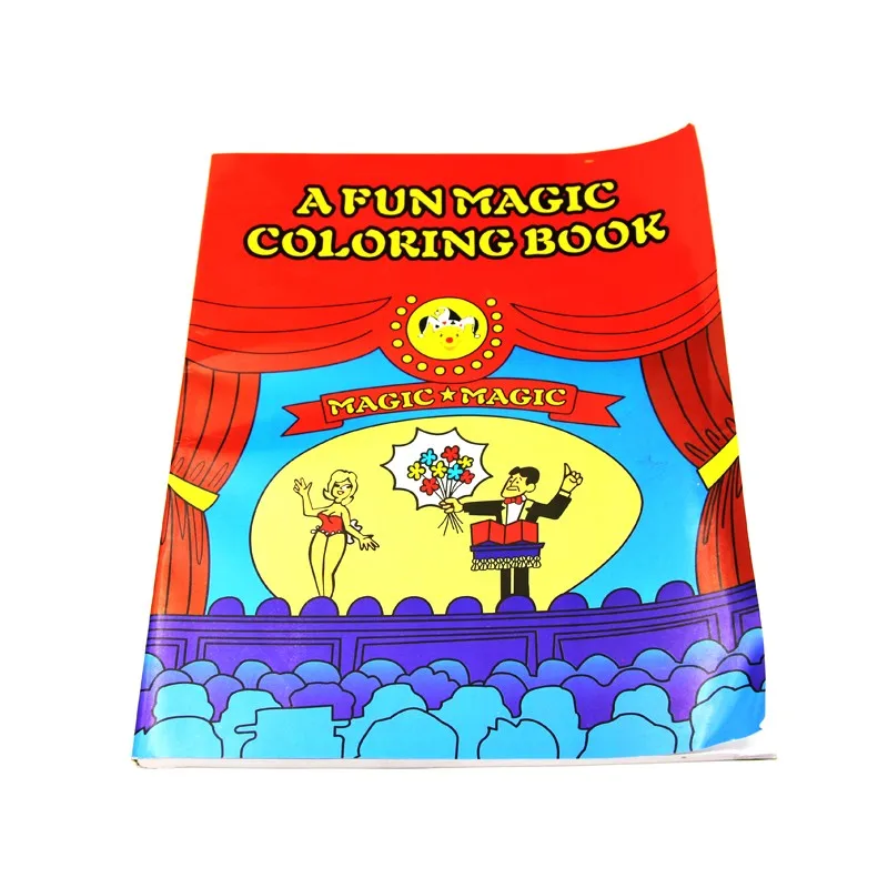 

Large Size Magic Coloring Cartoon Book Magic Tricks 28*21mm Best For Children Magic Stage Gimmick Illusion Mentalism Funny